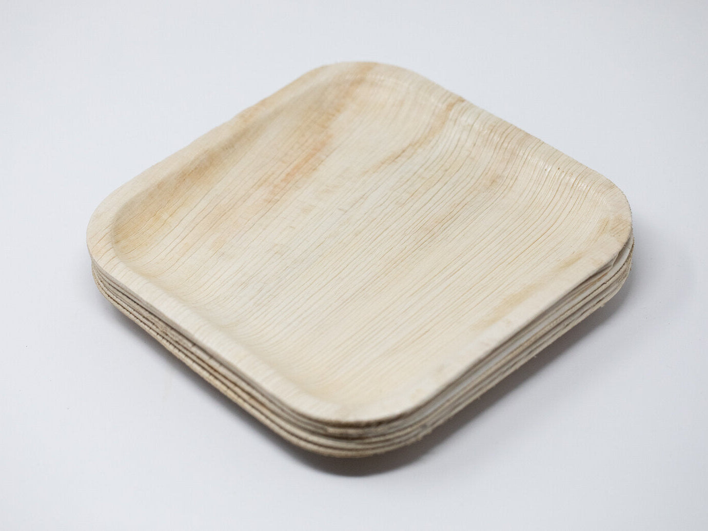 8-inch Square Palm Leaf Plate, 375 Count