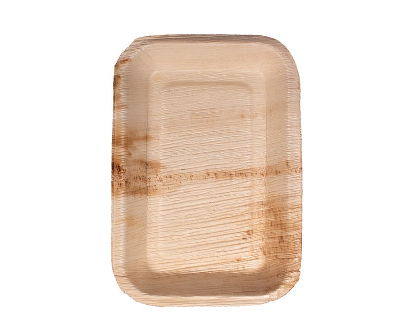 6" x 9" Palm Leaf Plates Square Plates - 300 pcs
