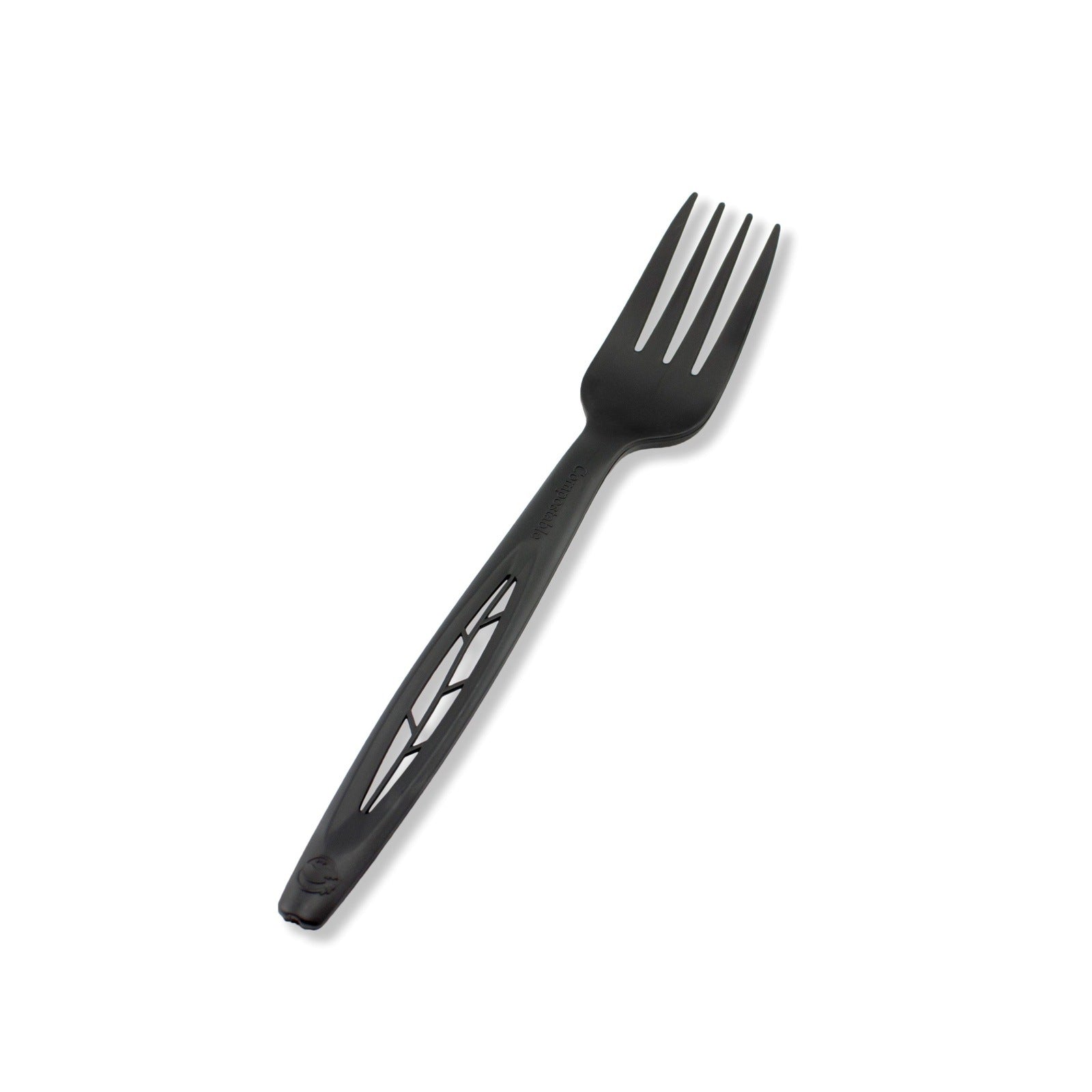 6.5" Heavy Duty Cutlery, Fork, Black, 1000-Count Case