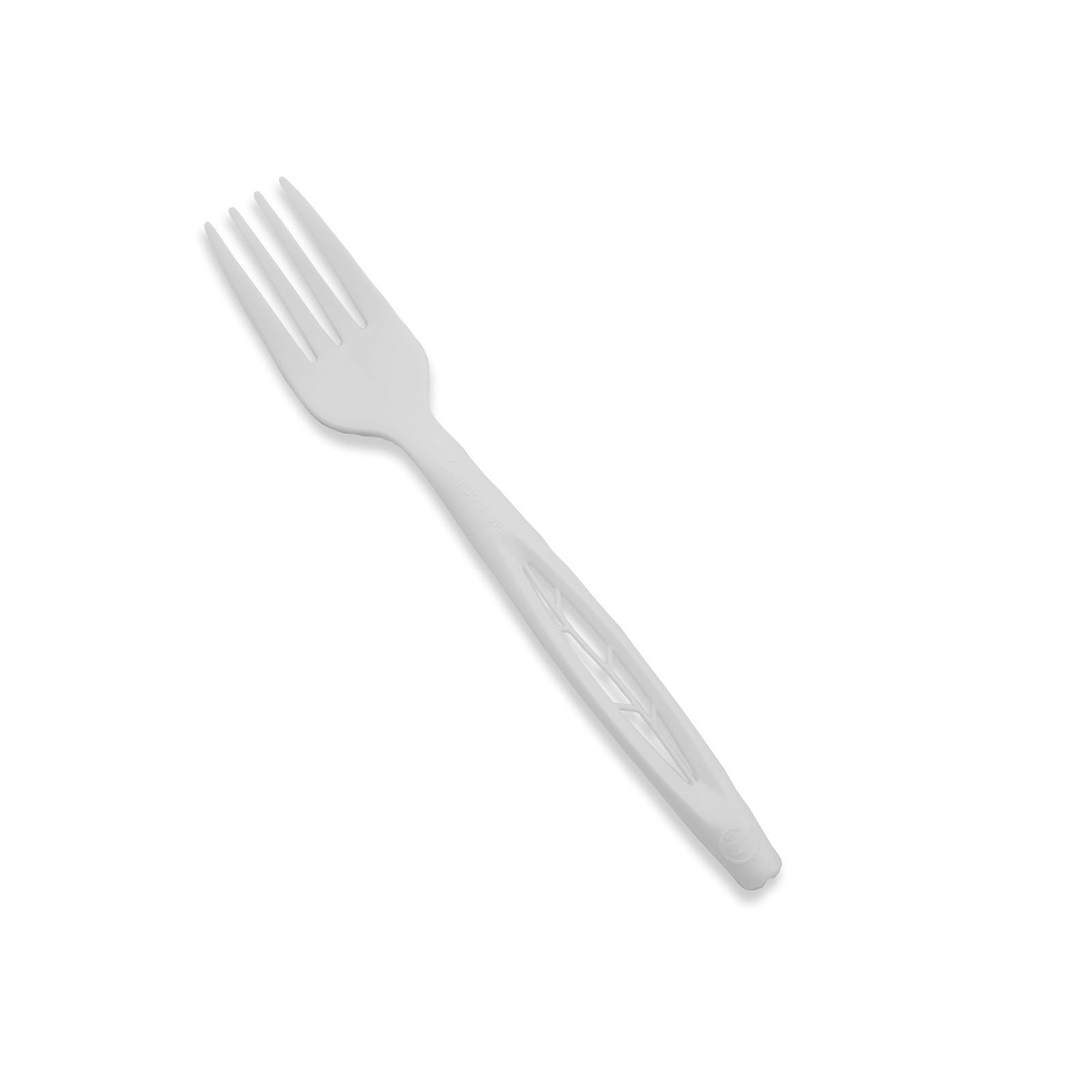 6.5" Heavy Duty Cutlery, Fork, White, 1000-Count Case