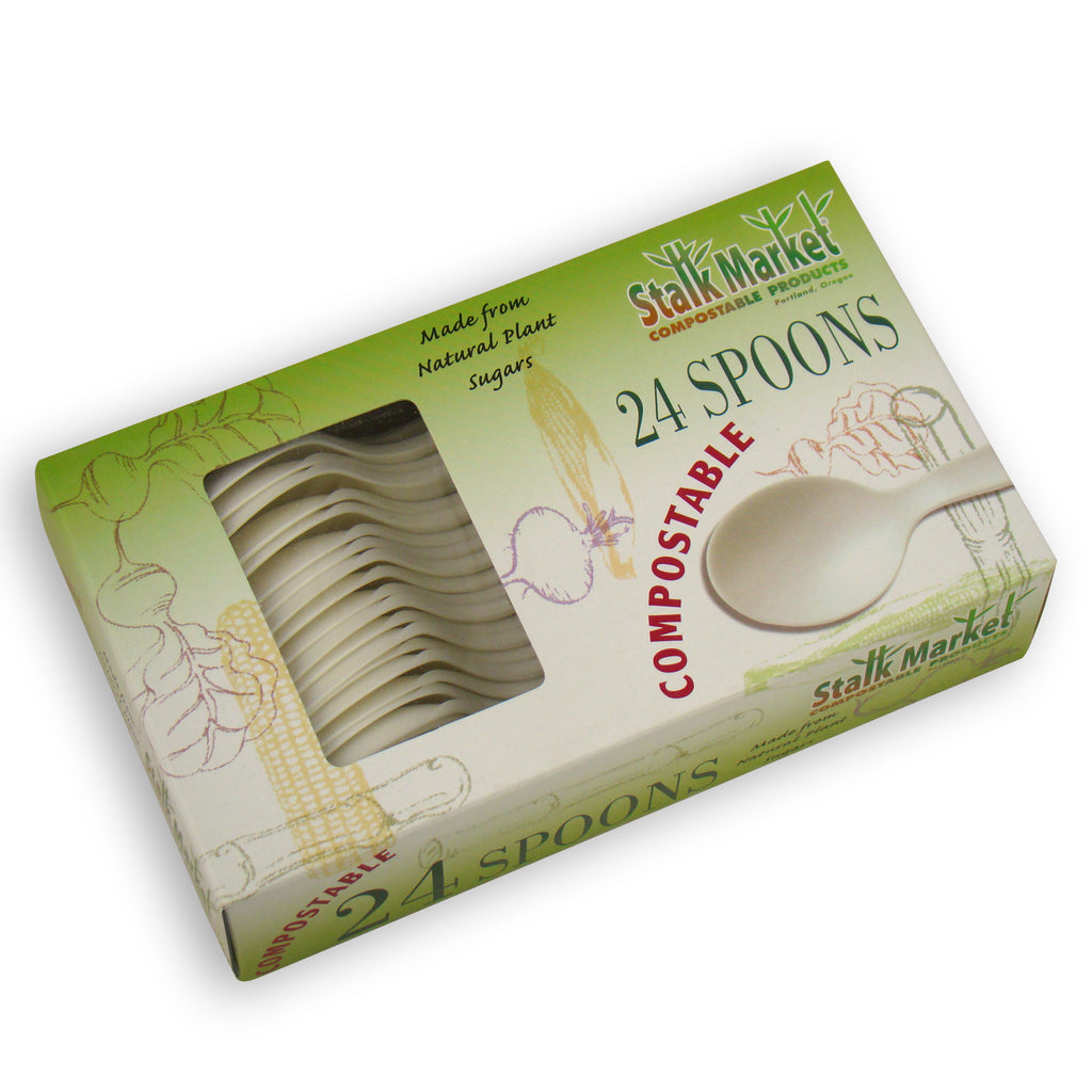 6.5” Spoon, White - Retail Pack - 576 Count