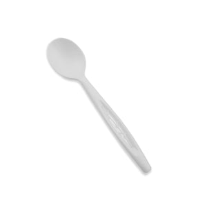 6.5" Heavy Duty Cutlery, Spoon, White, 1000-Count Case