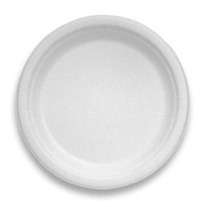 9" Round Plate Fiber Plate - EcoSource