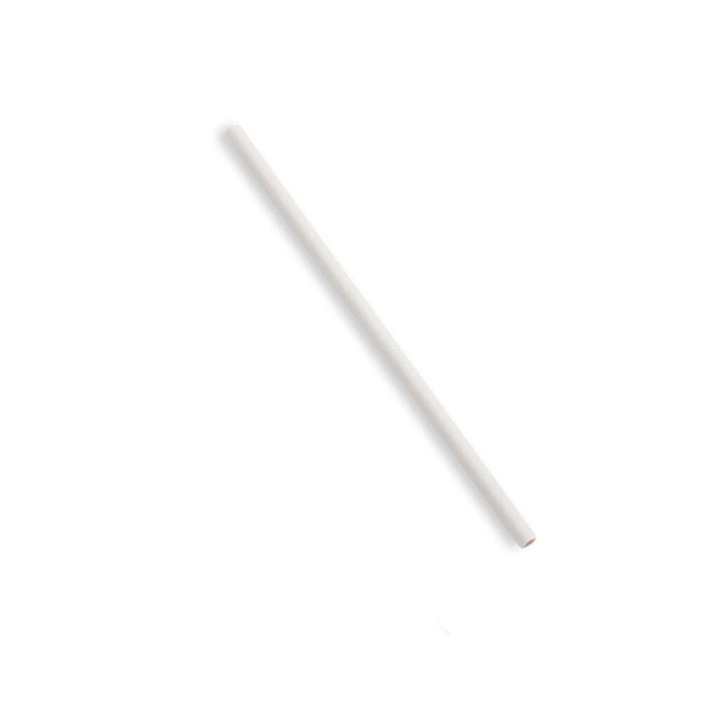 7.75” Paper Jumbo Straw, Individually wrapped - 3200 pcs