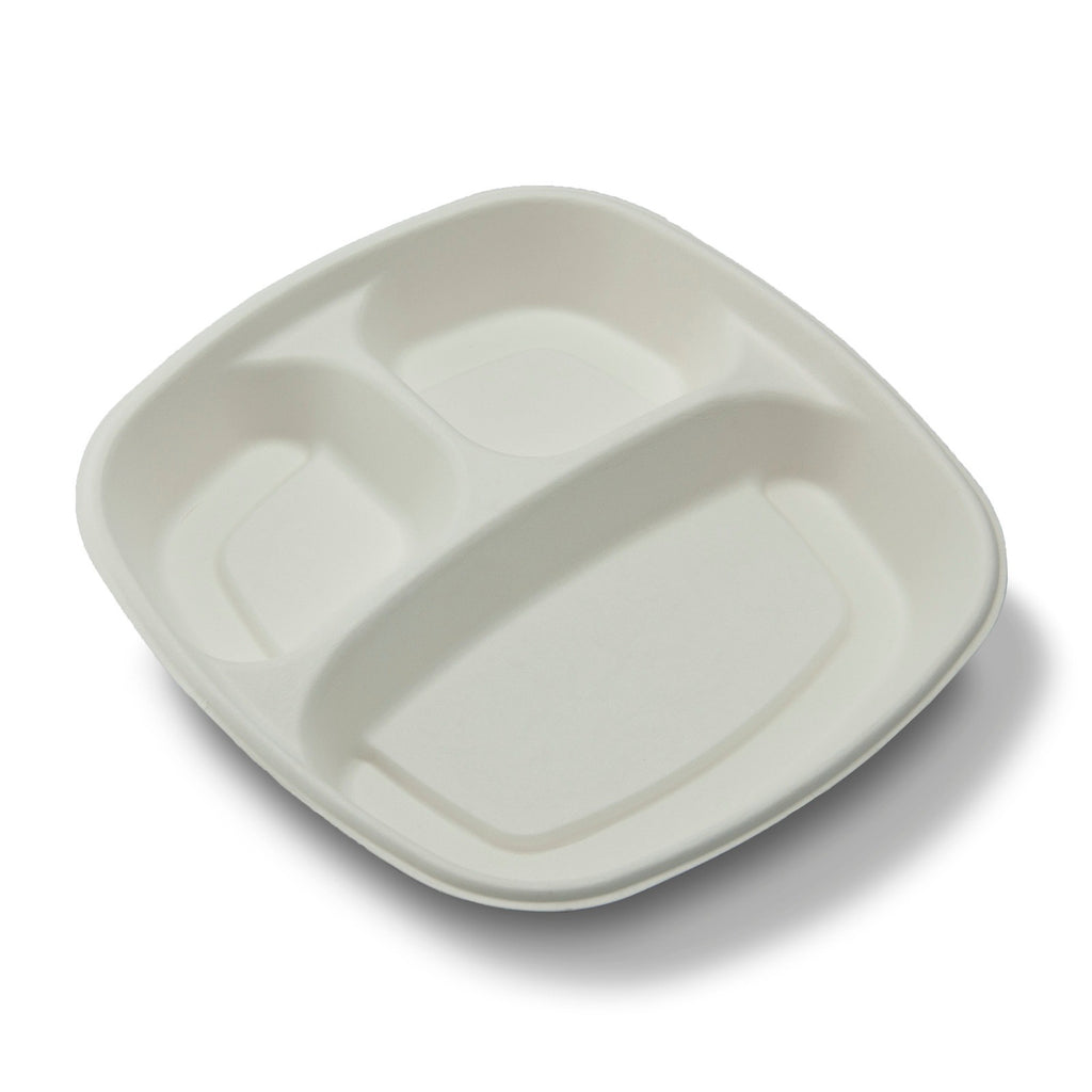 3-Compartment Grab & Go Tray, 500-Count Case
