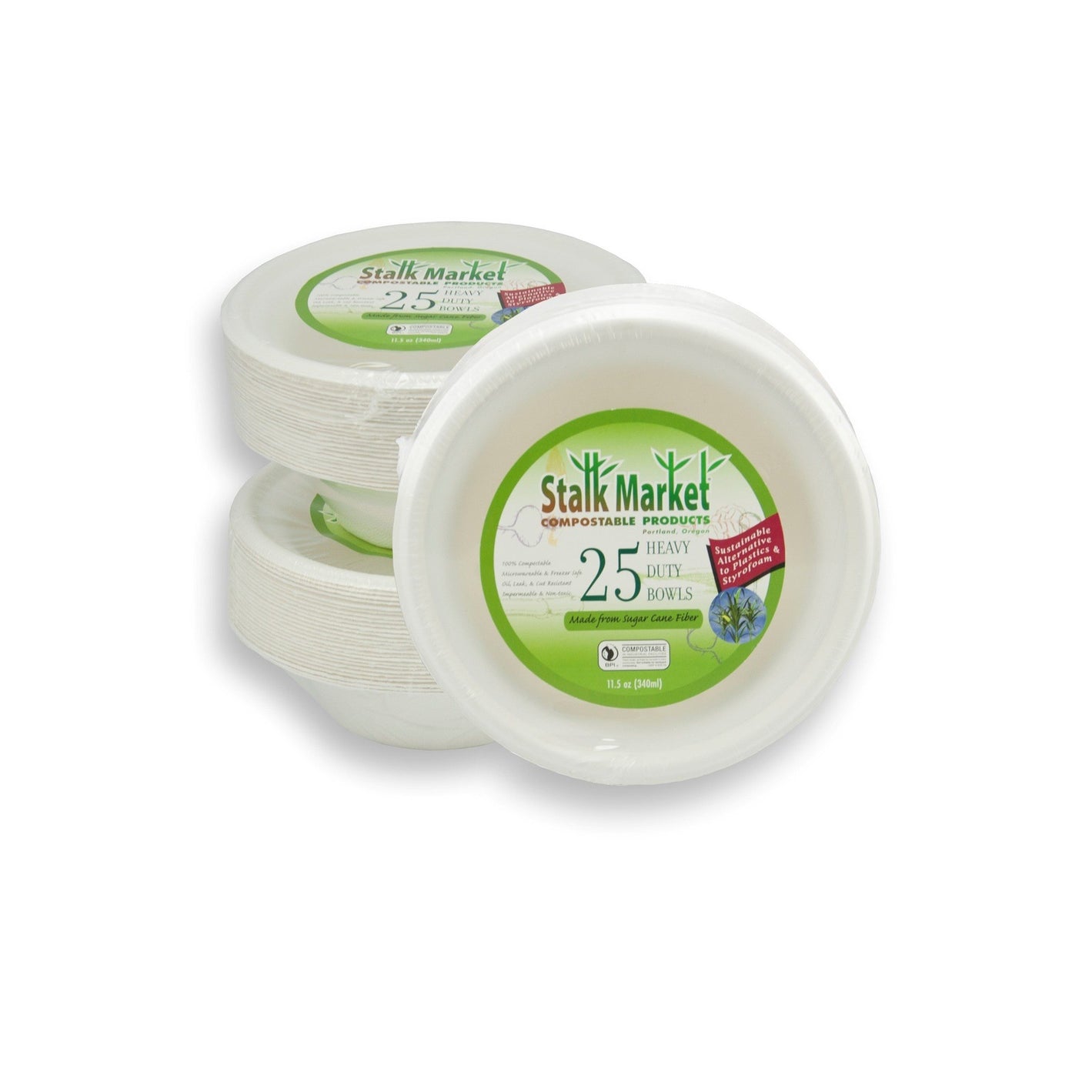 11.5 Oz Fiber Bowl Retail Packs, 300 Count 12/25