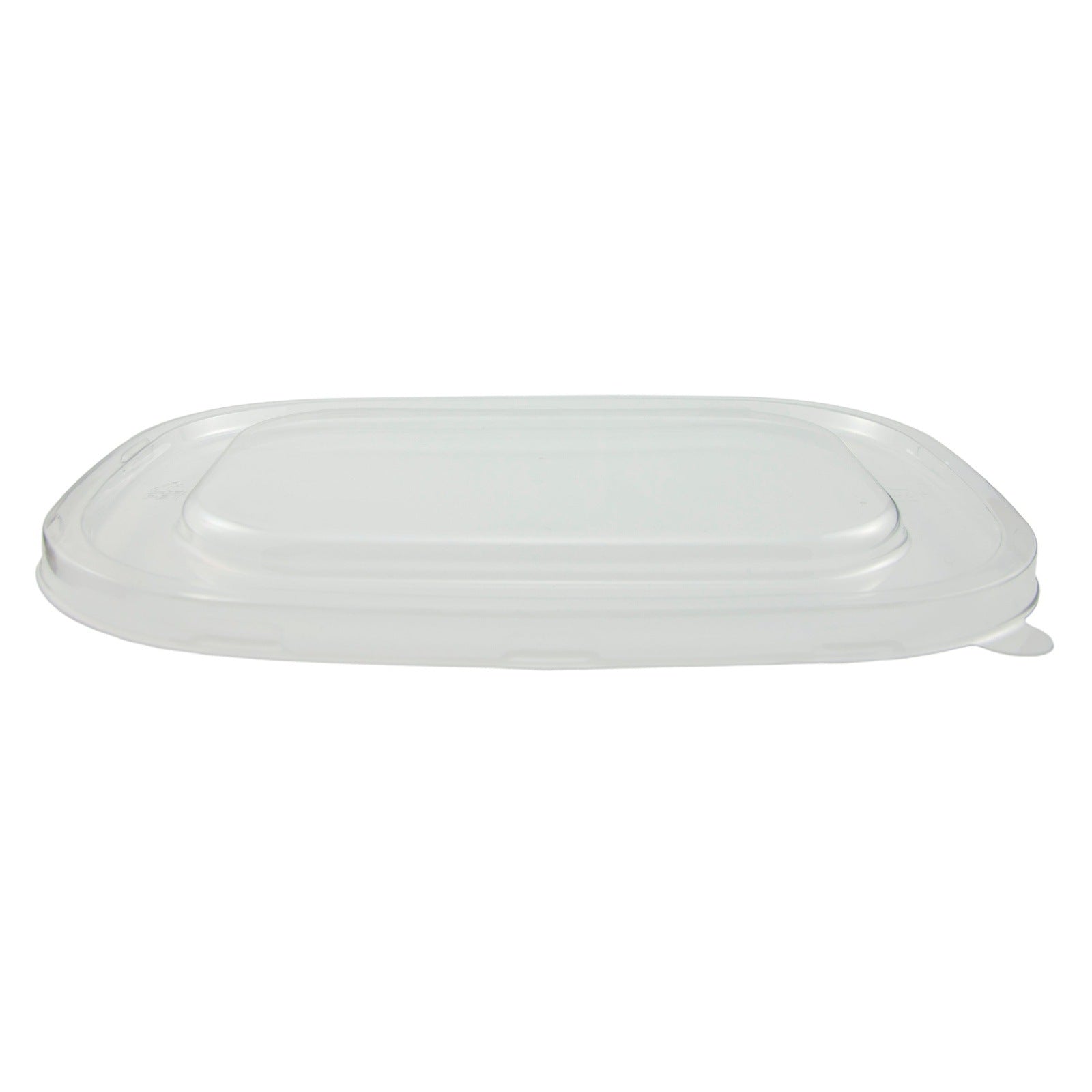 PET Flat Lid for 32/64- Oz. Rectangle Grab & Go, 200-Count