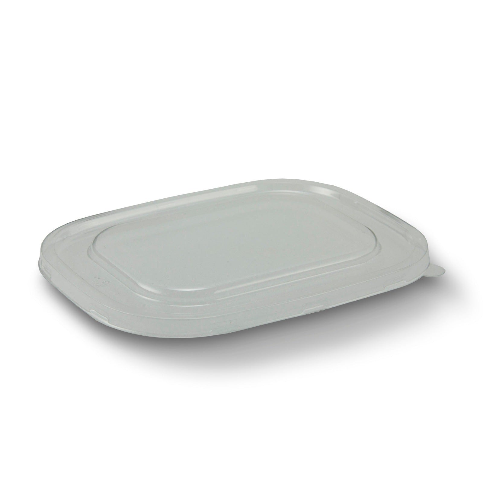 PET Flat Lid for 32/64- Oz. Rectangle Grab & Go, 200-Count