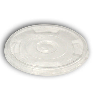 Flat Style PLA Lids for 9/12/16/20/24-Ounce Clear Cold Cups, 1000-Count Case
