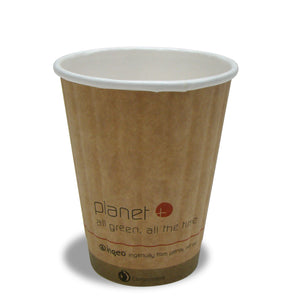 8-Ounce PLA Laminated Double-Wall Insulated Hot Cup,1000-Count Case
